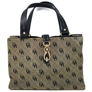 Dooney Bourke 10x14 Quilted Signature Lock Tote